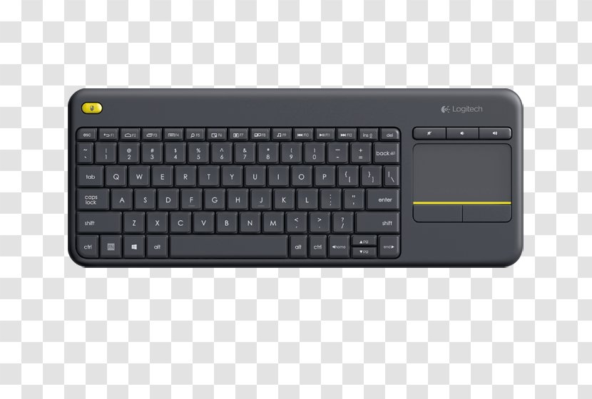 Computer Keyboard Wireless Touchpad Logitech - Laptop Part Transparent PNG