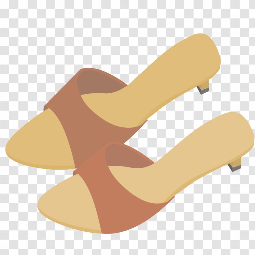 Slipper Sandal High-heeled Footwear Shoe Flip-flops - Vector Fashion Sandals Transparent PNG