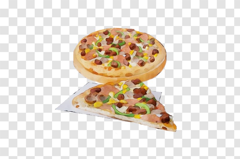 Food Cuisine Dish Ingredient Pizza - Wet Ink - Fast Junk Transparent PNG