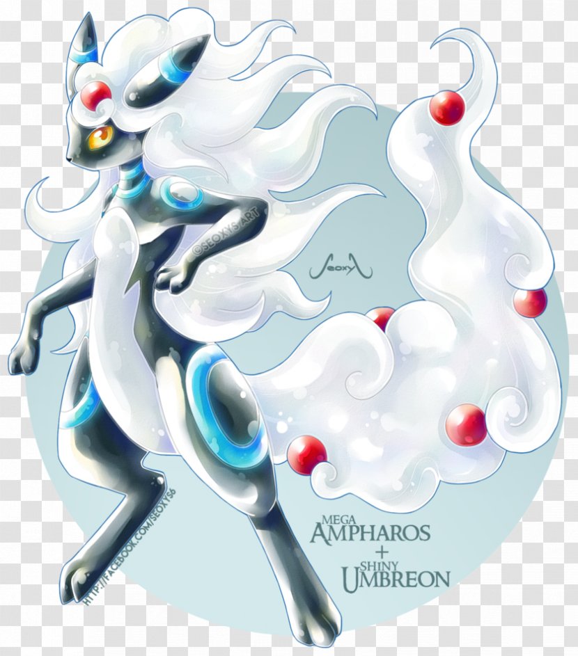 Pokémon X And Y Ampharos Eevee Umbreon - Jolteon - Dark Blue Watercolor Transparent PNG