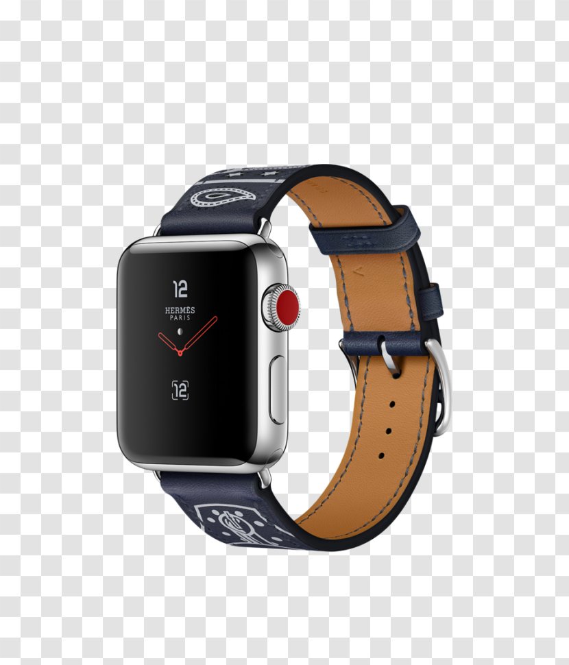 Apple Watch Series 3 Hermès Single Tour Leather Strap - Samsung Gear S3 - Hermes Staff Transparent PNG
