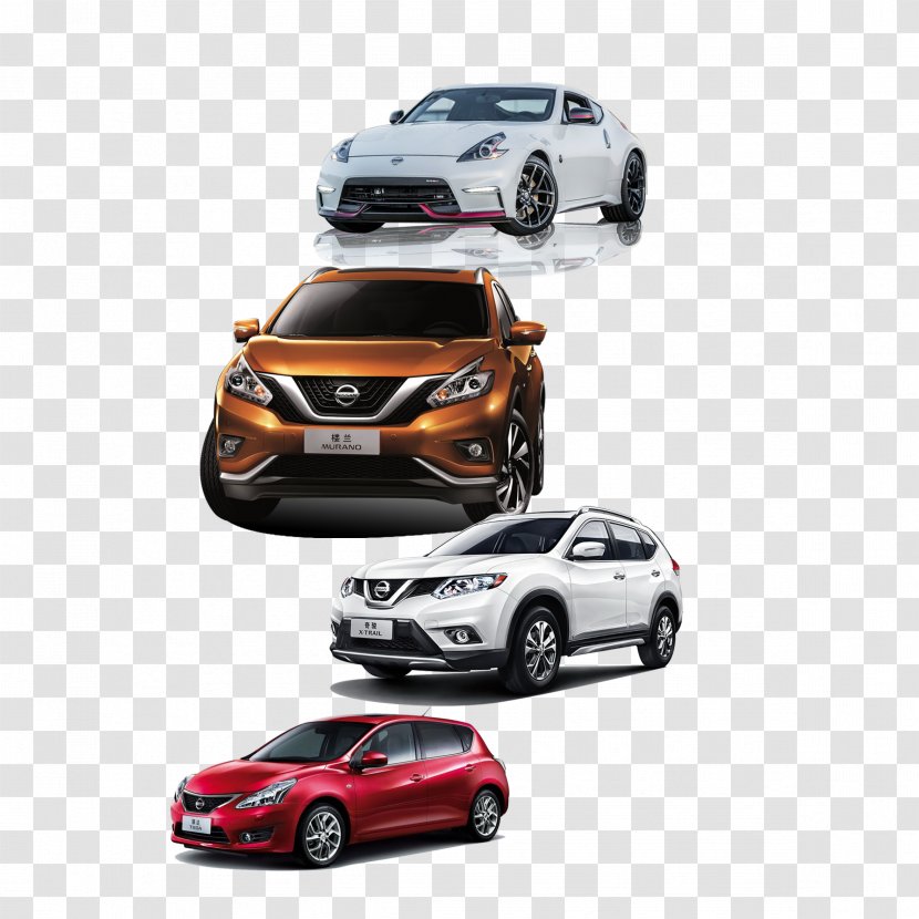 Car Download - Model - A Row Of Brand Cars Transparent PNG