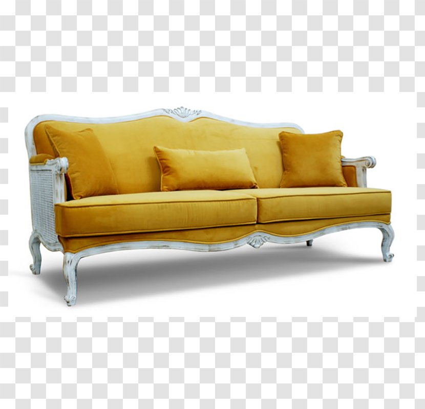 Sofa Bed Couch Yellow Futon Chair Transparent PNG