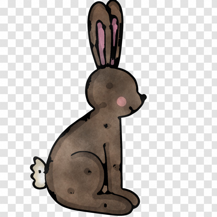 Cartoon Nose Brown Animation Rabbit Transparent PNG