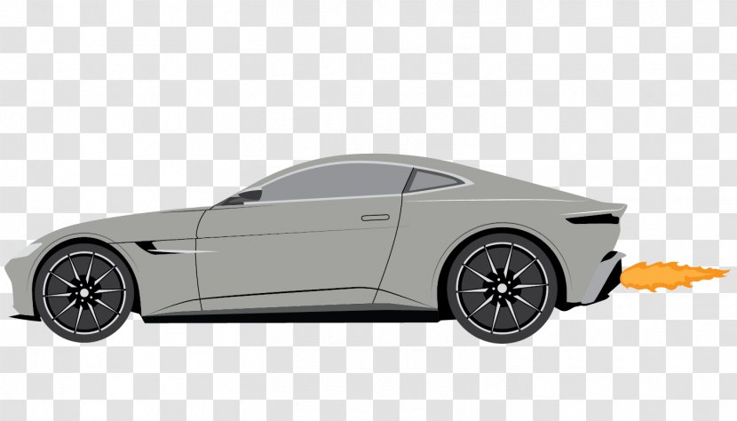 Aston Martin Vantage DB10 DB5 Car - Coupe - Top View Gray Transparent PNG