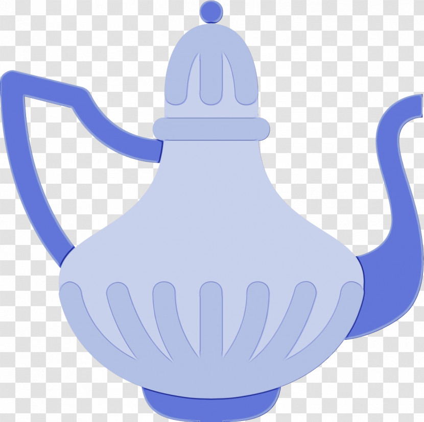 Kettle Blue Teapot Tableware Ceramic Transparent PNG