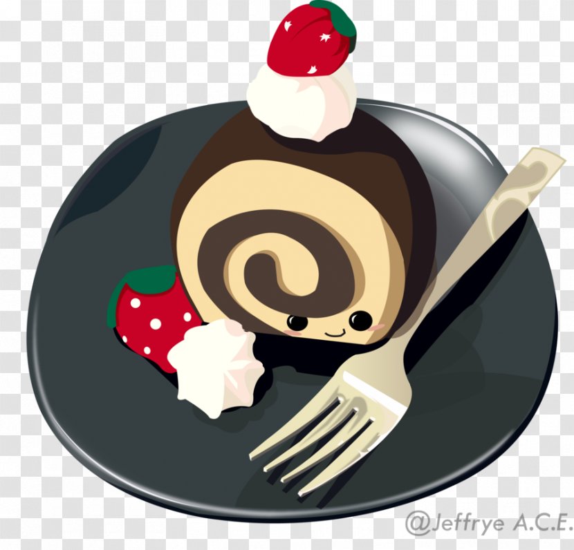 Chocolate Cake Christmas Pudding Tableware Dessert Food - Rolls Vector Transparent PNG