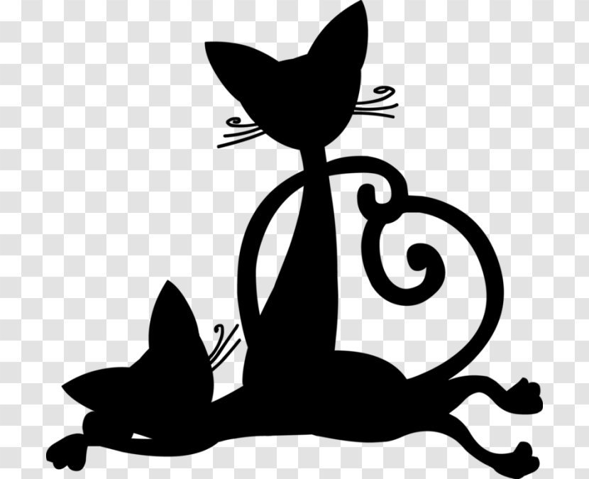Whiskers Kitten Competability: A Practical Guide To Building Peaceable Kingdom Between Cats And Dogs Silhouette - Drawing Transparent PNG