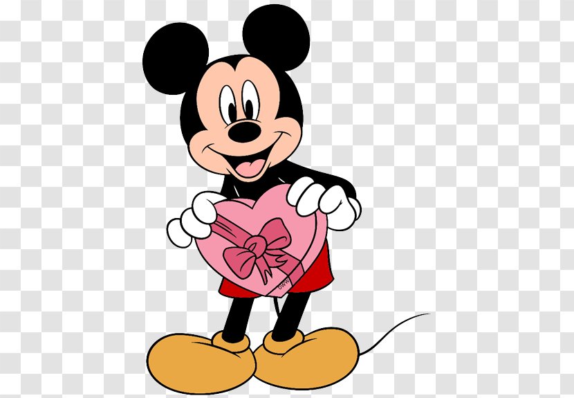 Mickey Mouse Minnie Minnie's Valentine Valentine's Day Clip Art - Frame - Classic Outline Transparent PNG