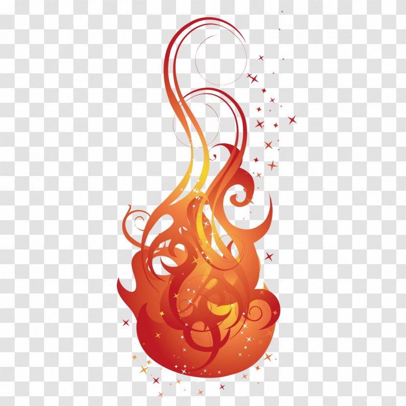 Flame Fire Pattern - Combustion - Creative Vector Artwork Transparent PNG
