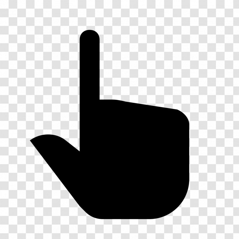 Computer Mouse Pointer Cursor - Black And White - .ico Transparent PNG
