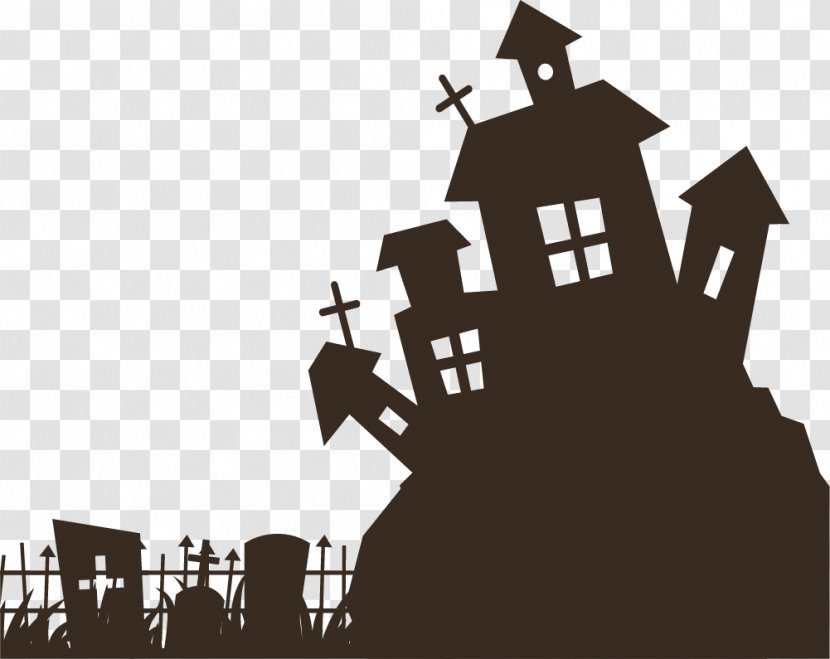 Bat T-shirt Halloween Party House - Cartoon Architecture Castle Transparent PNG