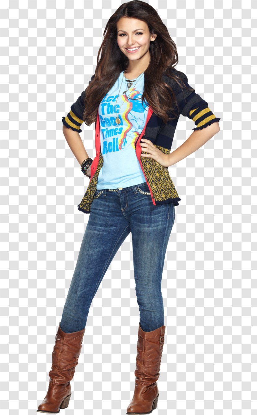 Victoria Justice Victorious Tori Vega Actor - Nickelodeon - Tight Jeans Transparent PNG