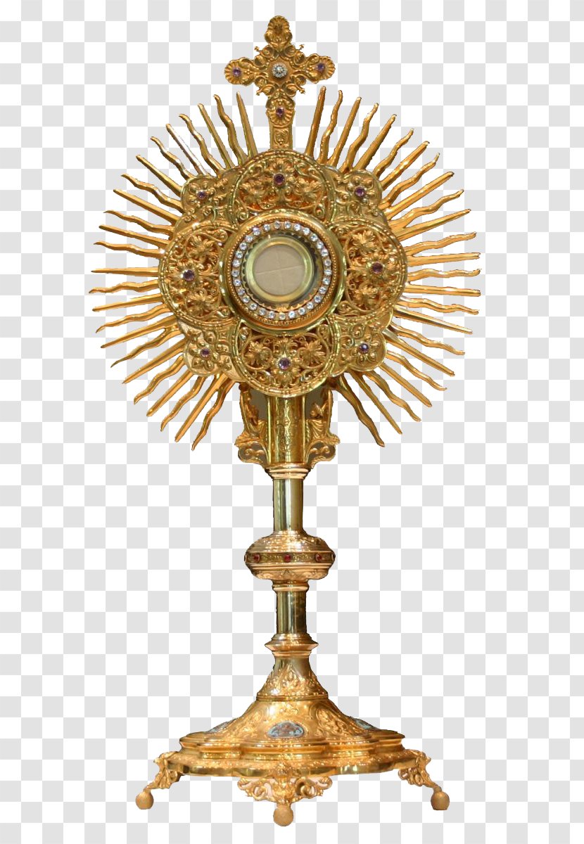 Monstrance Blessed Sacrament Eucharistic Adoration Holy Card - Mass Transparent PNG