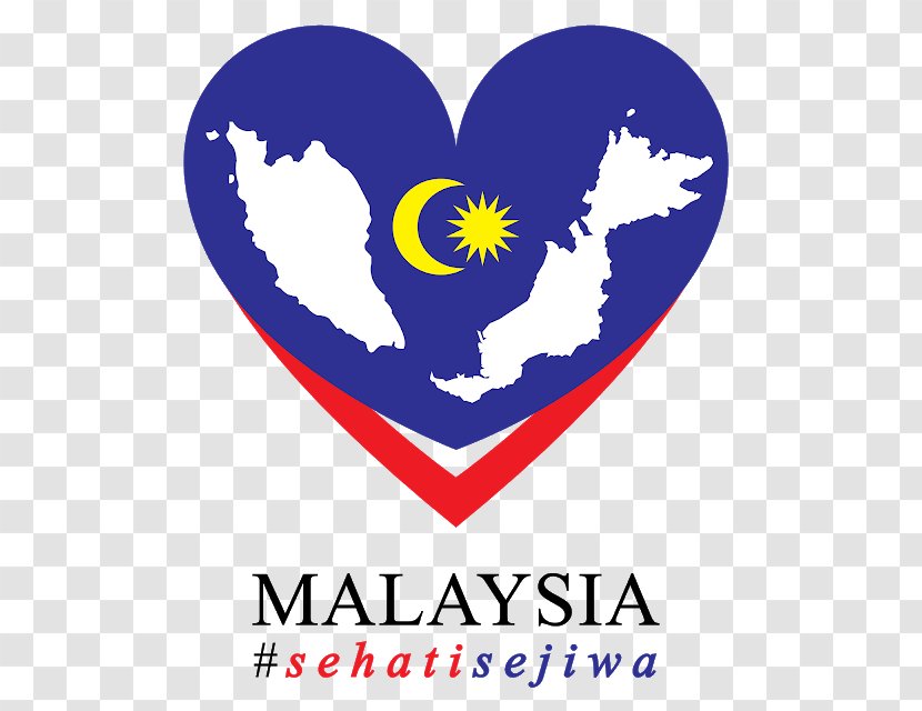 Hari Merdeka Malaysia Logo Independence National Day - Heart Transparent PNG