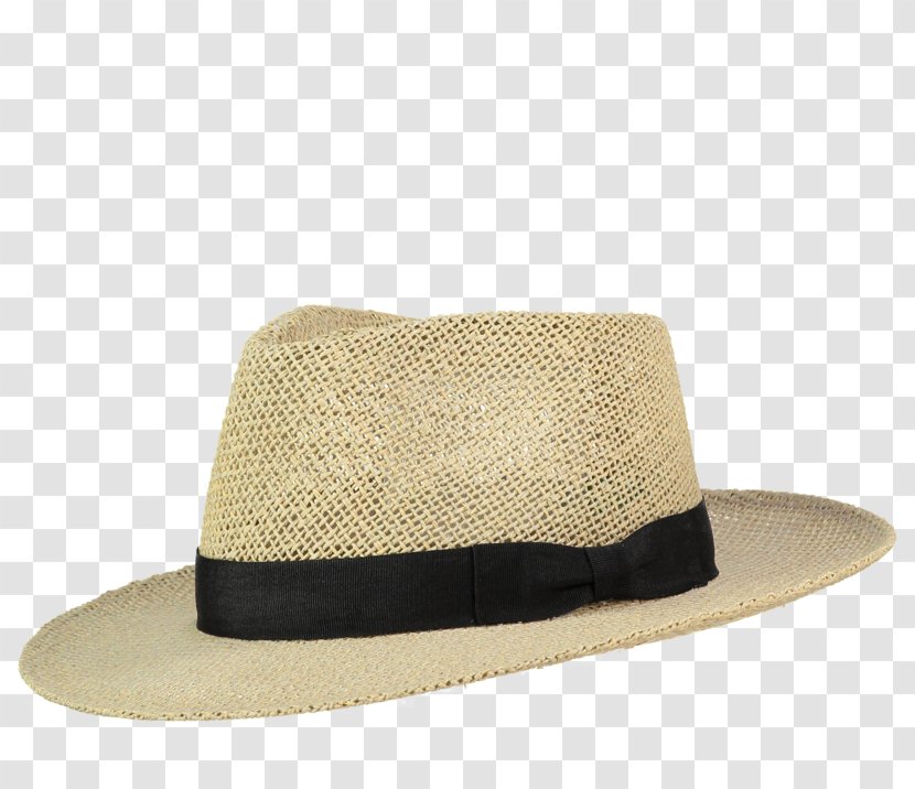 Fedora Straw Hat Fashion Knit Cap - Ribbon Transparent PNG