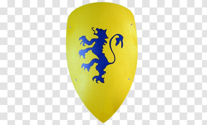 Shield Yellow Knight Wood Blue - Cartoon Transparent PNG