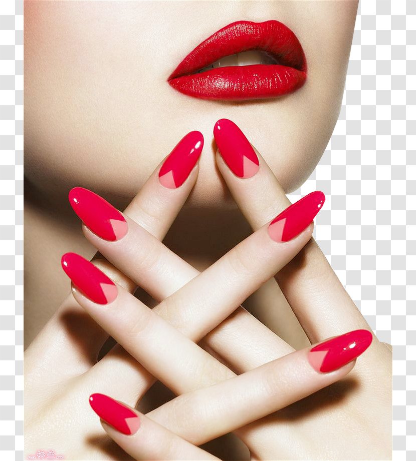 Nail Polish Gel Nails Manicure Cosmetics - Lip Gloss - Lips Transparent PNG