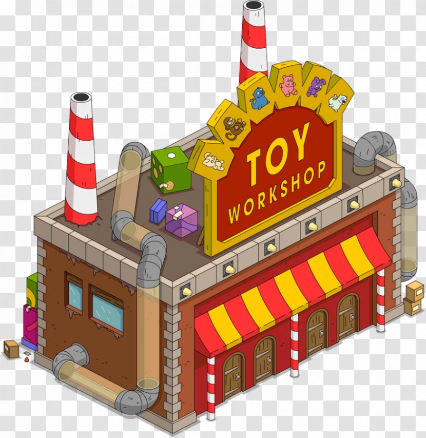 The Simpsons: Tapped Out Santa's Toy Workshop Building - Simpsons Transparent PNG