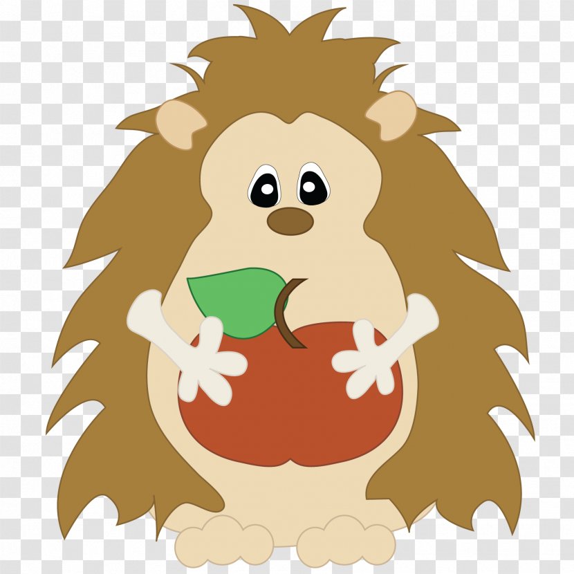Lion Hedgehog Teacher Illustration Education - Leaf - In The Fog Transparent PNG