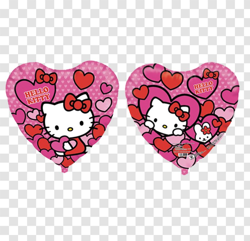 Hello Kitty Paper Play Heart Character Pink M - Ip Code Transparent PNG