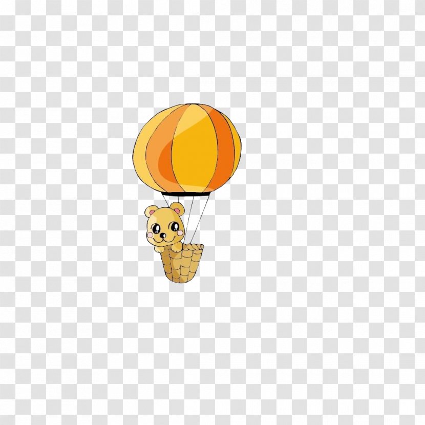Desktop Wallpaper Hot Air Balloon Orange S.A. Cartoon Computer Transparent PNG
