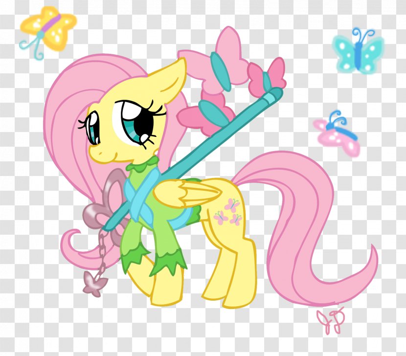 My Little Pony Fluttershy Sunset Shimmer Horse - Watercolor Transparent PNG