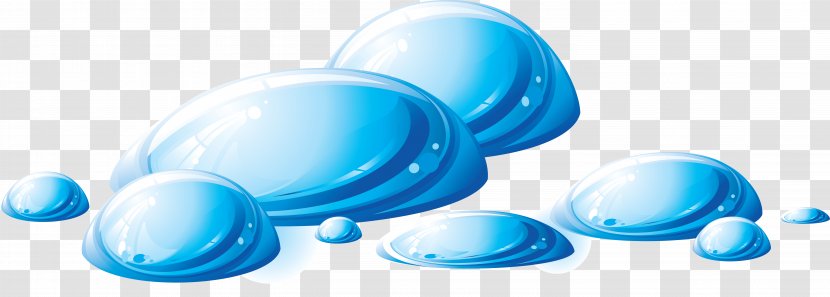 Water Drop Clip Art - Blue - Drops Image Transparent PNG