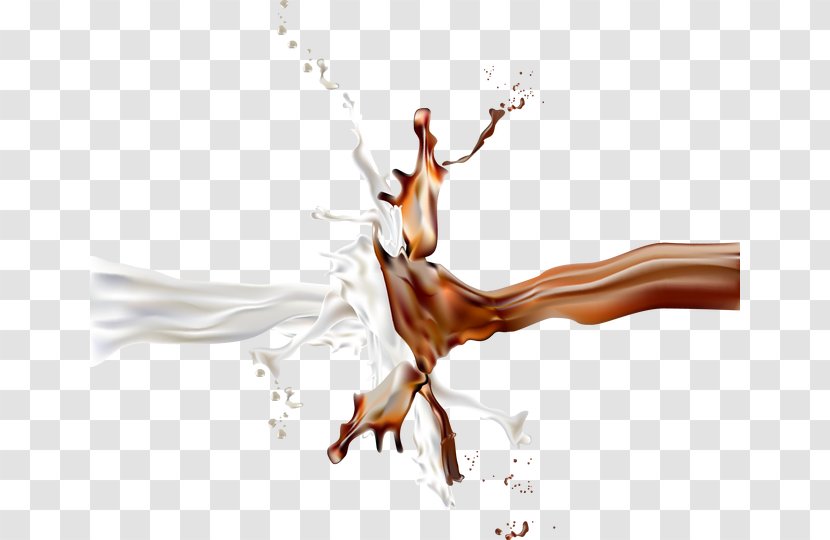 Chocolate Milk Latte Caffxe8 Mocha - Muscle - Splashes Transparent PNG