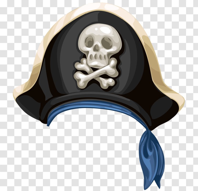 Piracy Hat - Jolly Roger - Cartoon Hand-painted Transparent PNG