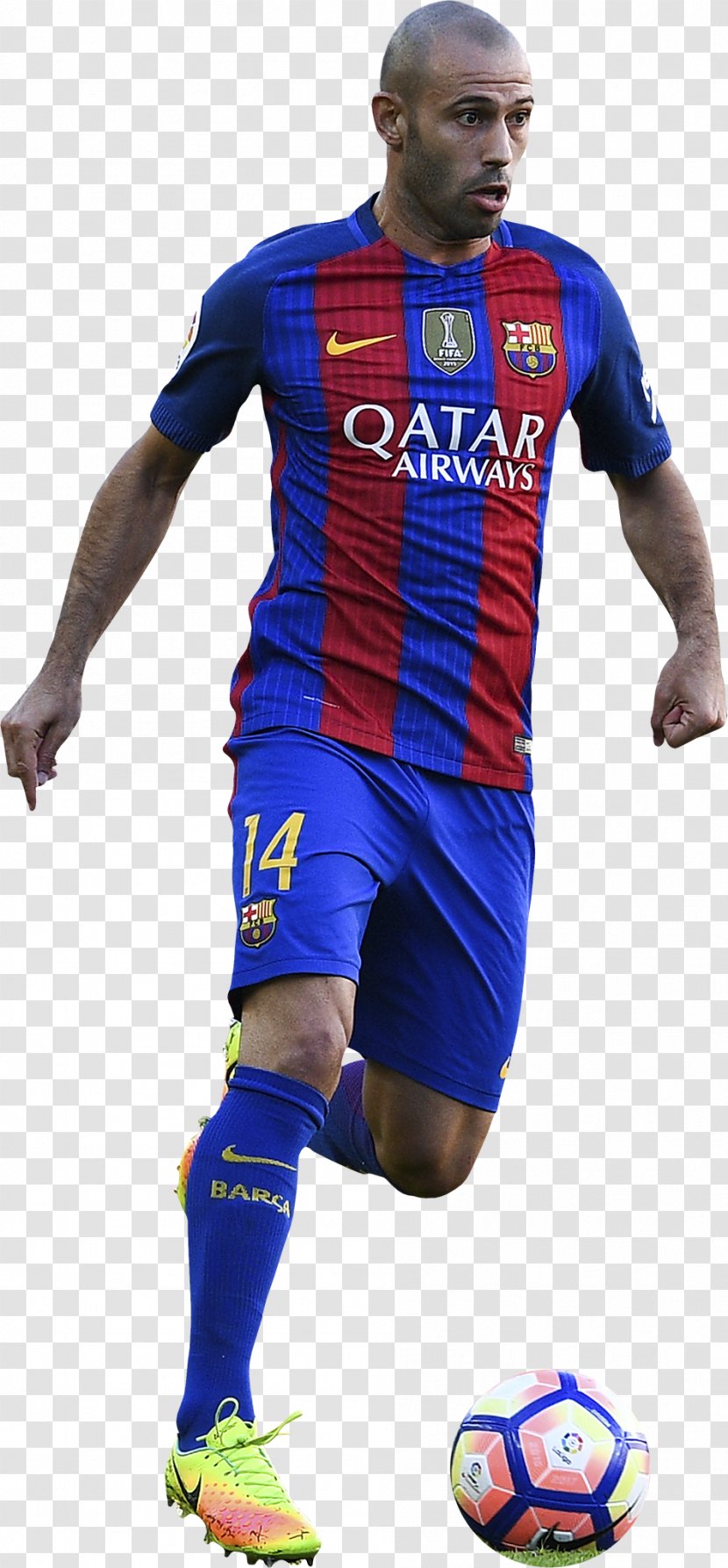 Javier Mascherano Football Player FC Barcelona Rendering - Fc Transparent PNG