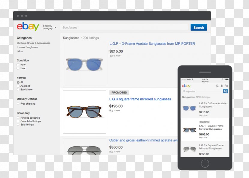 EBay Promotion E-commerce Sales Advertising - Model - Ebay Transparent PNG