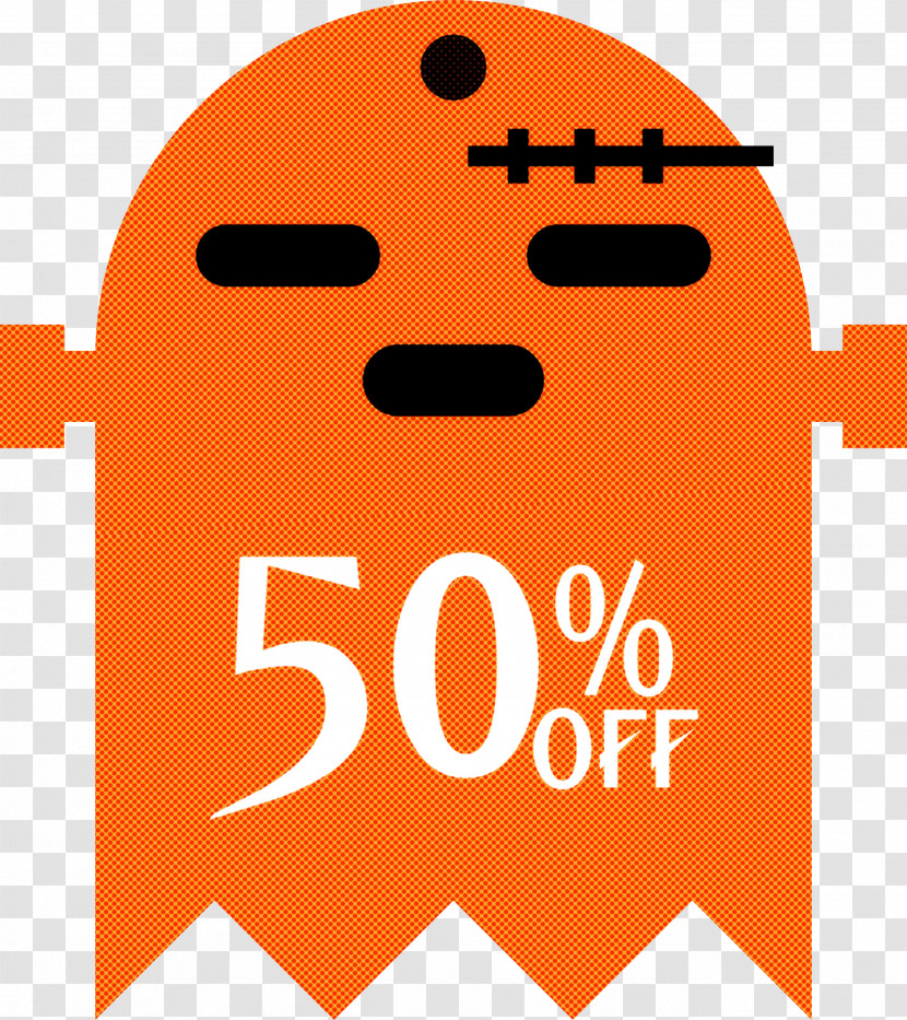 Halloween Discount Halloween Sales 50% Off Transparent PNG