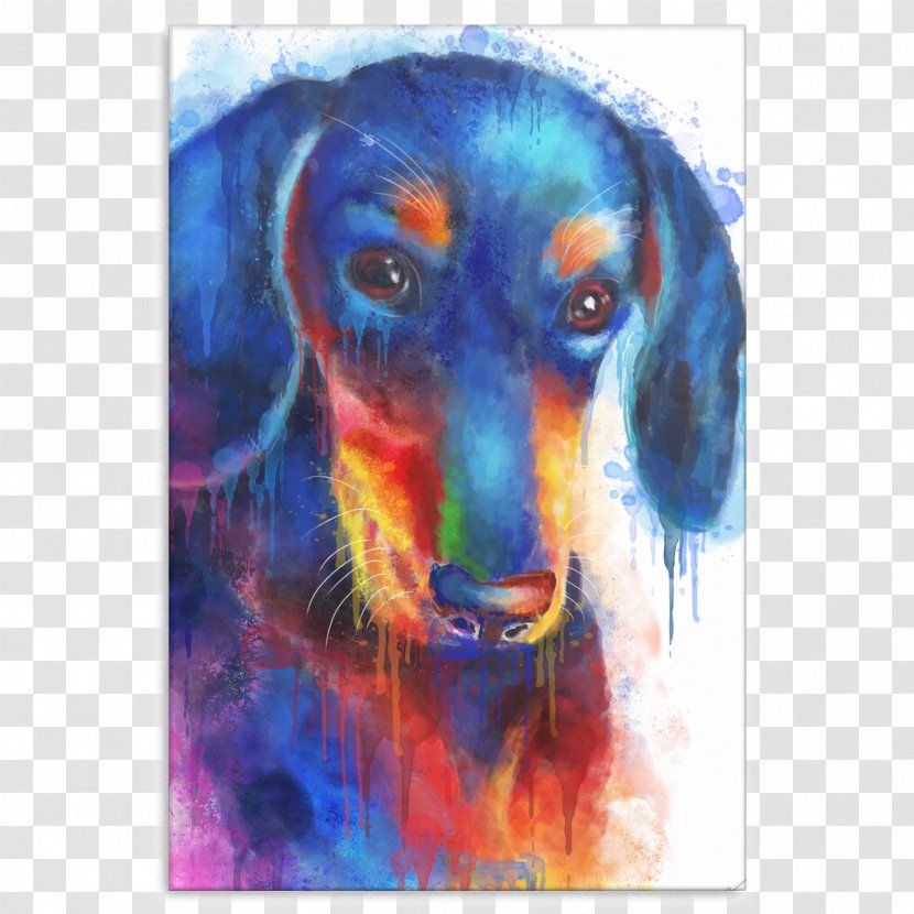 Dog Breed Dachshund Puppy Painting Acrylic Paint - Nose Transparent PNG