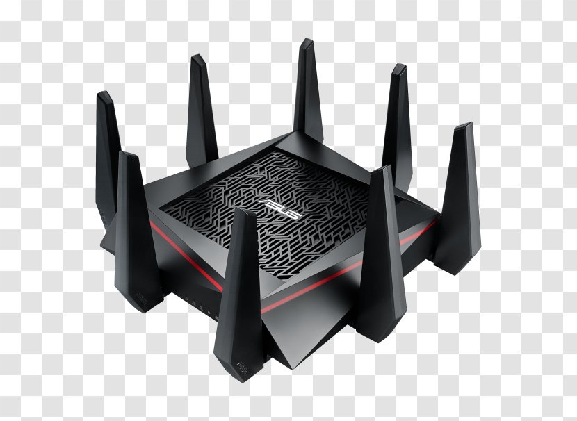 ASUS AC5300 Wireless Router IEEE 802.11ac - Networking Topics Transparent PNG
