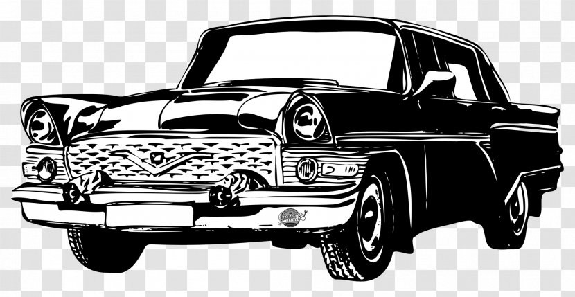 Classic Car Drawing Vintage - Luxury Transparent PNG