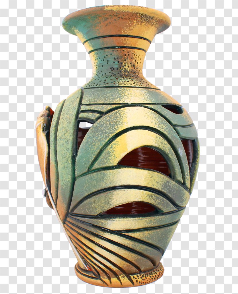 Vase Ceramic Pottery - GoldEN VASE Transparent PNG
