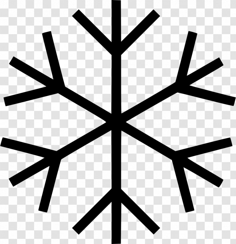 Black And White Monochrome Photography Area - Snowflake Transparent PNG