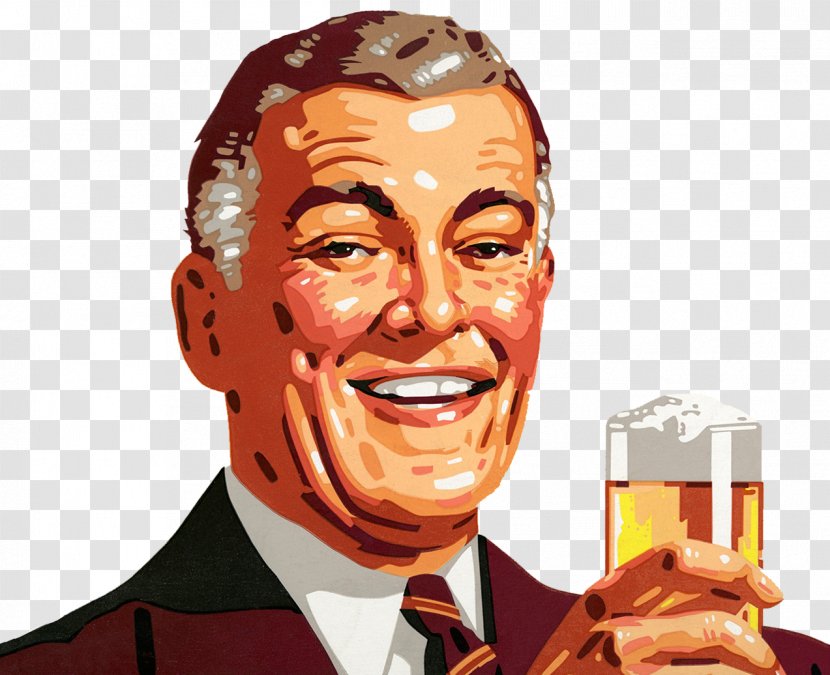 Beer Download Illustration - Head - Drink The Man With Transparent PNG