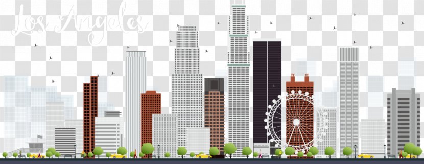 los angeles skyline clip art property vector skyscraper transparent png