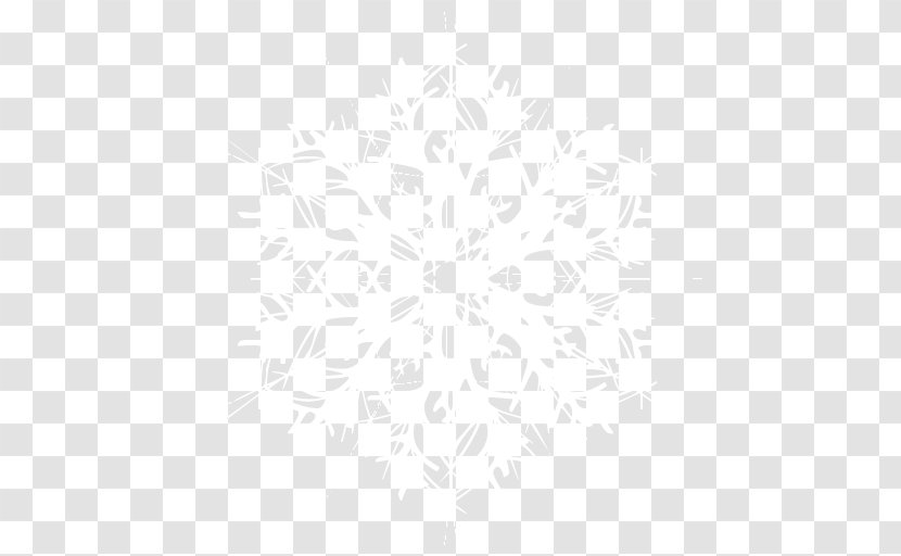 Snowflake - Black And White - Image Transparent PNG