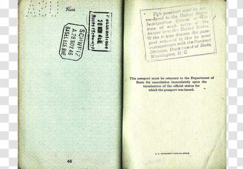 Paper Book Font - Passport Transparent PNG