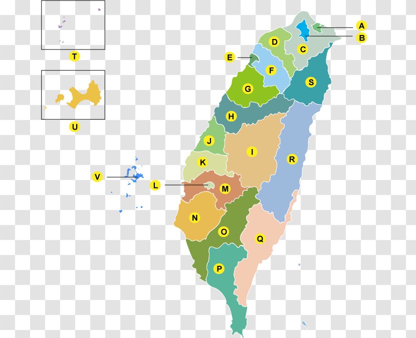 Taichung New Taipei City Township Administrative Divisions Of The Republic China - Land Lot - Map Transparent PNG