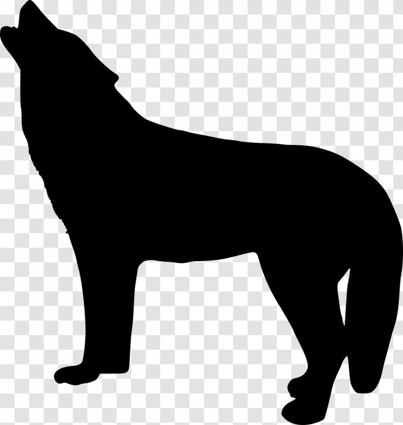 Silhouette Image Dog Pixabay Art - Vertebrate - Animal Silhouettes Wolf Transparent PNG