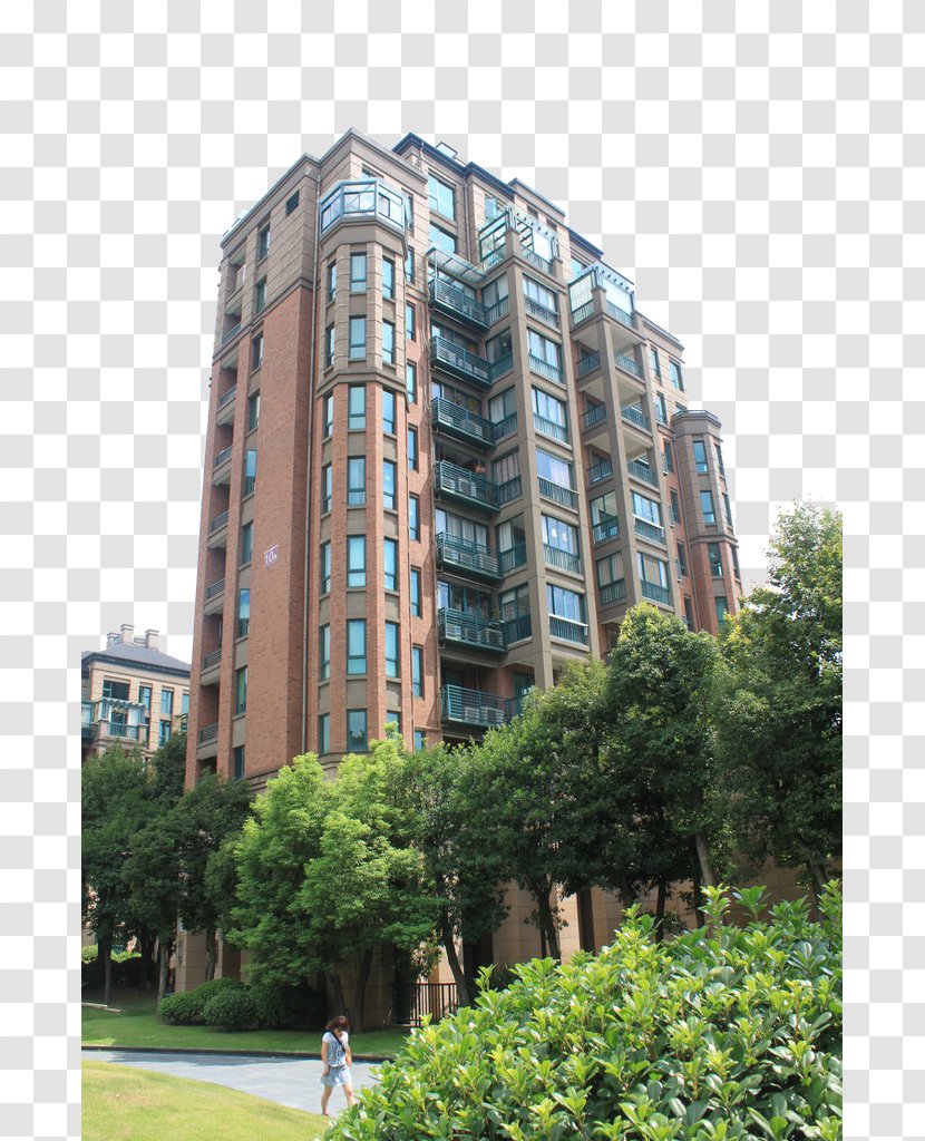 Hangzhou Condominium High-rise Building Apartment - Elevation - Material Transparent PNG