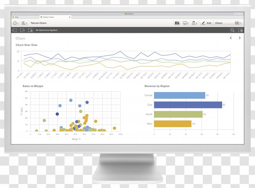 Qlik Computer Program Business Intelligence Data Analysis - Software Transparent PNG