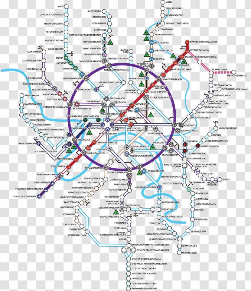 Metro 2033 2034 Map Rapid Transit 2035 - Watercolor Transparent PNG