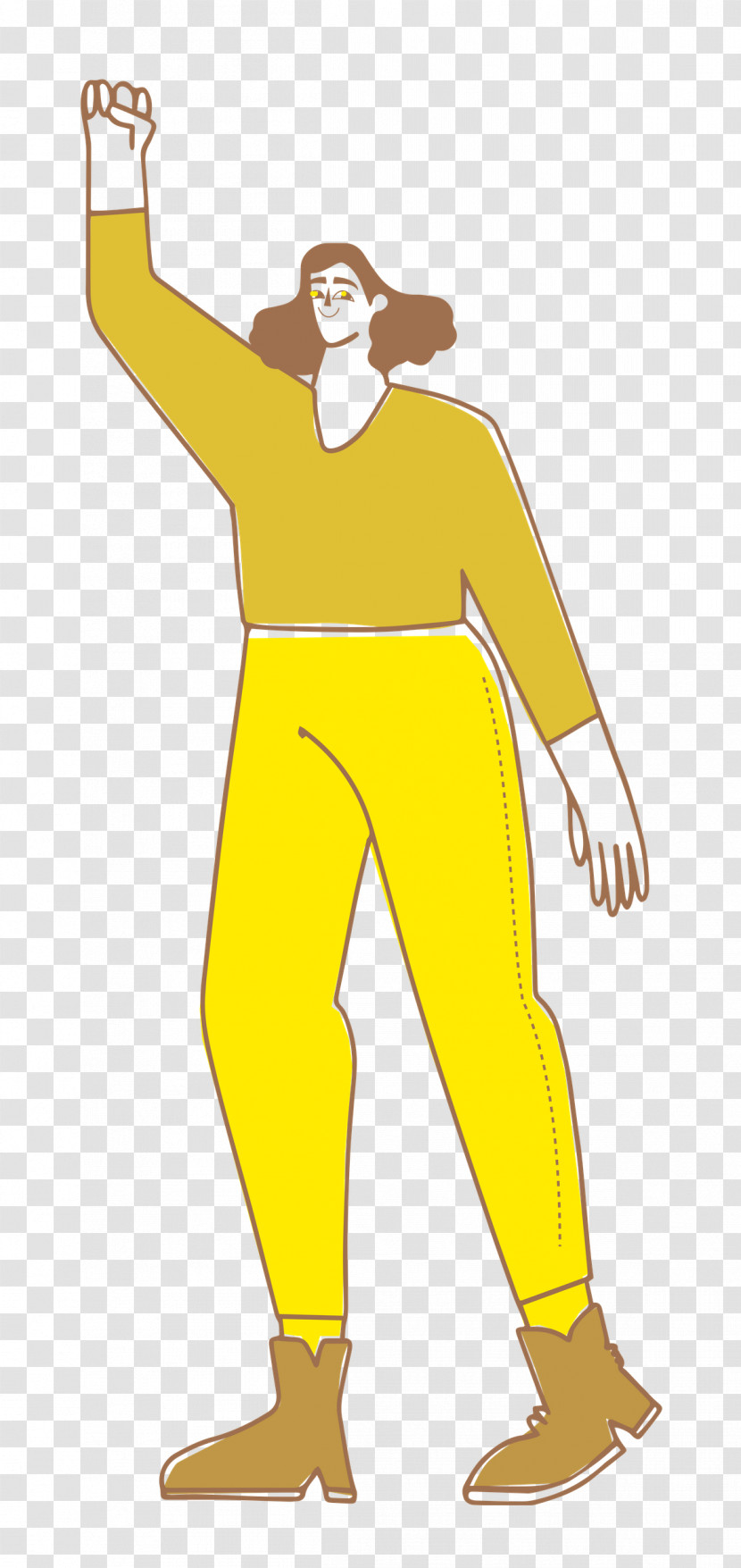 Girl Standing Transparent PNG