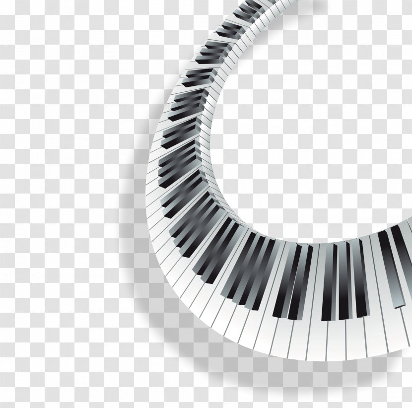 Piano Musical Keyboard - Cartoon - Keys Transparent PNG