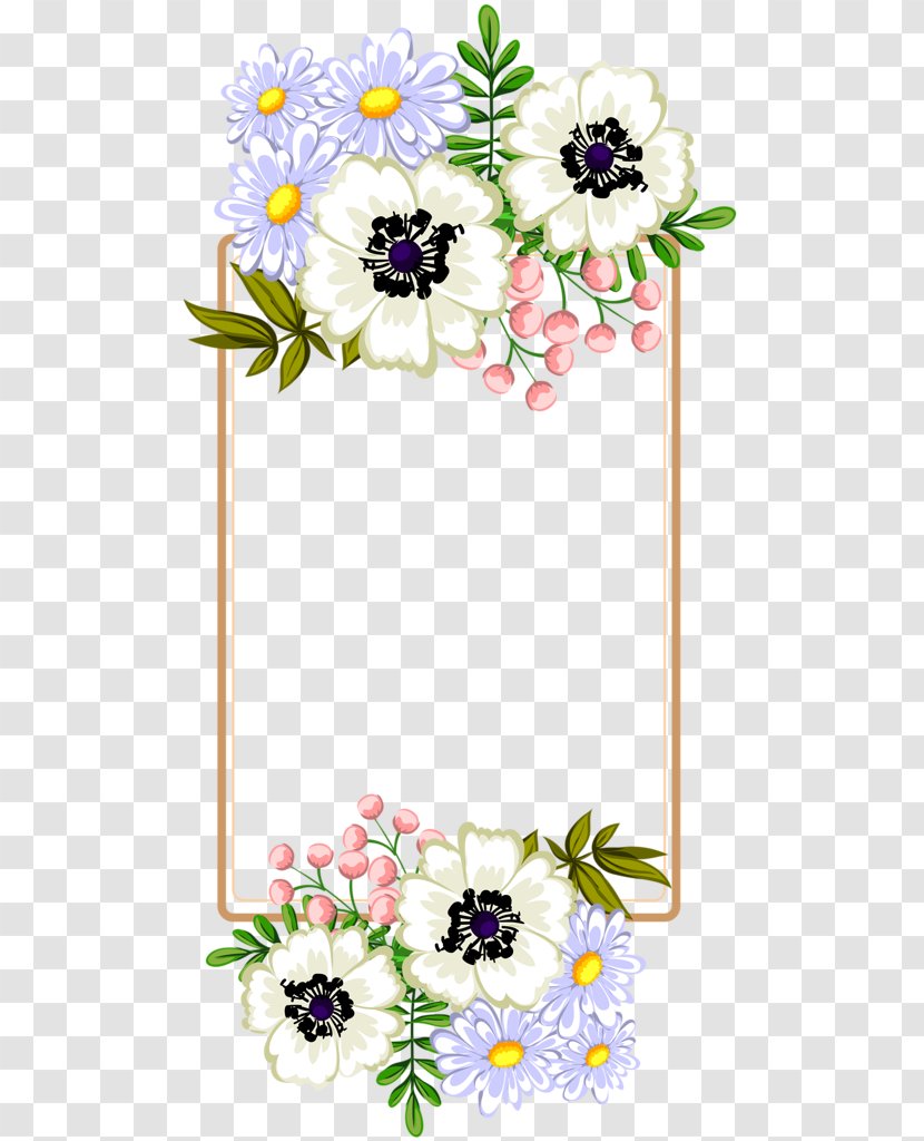 Picture Frames Bordiura Desktop Wallpaper - Floral Design - Shutterstock Free Images Transparent PNG